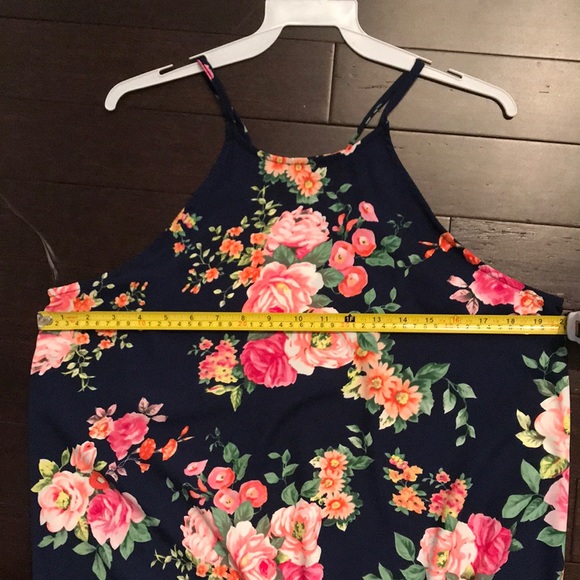 ONLY 3 LEFT ♥️Navy Floral Halter Sundress - Picture 8 of 8